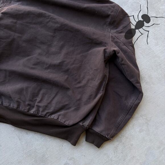 Carhartt J208 DKB brown hooded work wear jacket - Picture 8 of 8